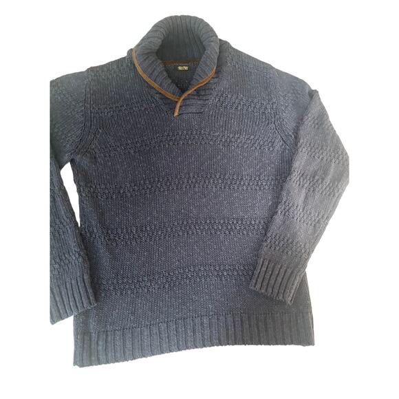 Mossimo Dutti men’s sweater blue linen blend Italian - Picture 1 of 9